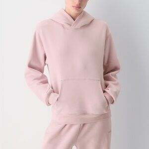 Aritzia TNA Cozy Sweatfleece Perfect Hoodie Dusty Pink